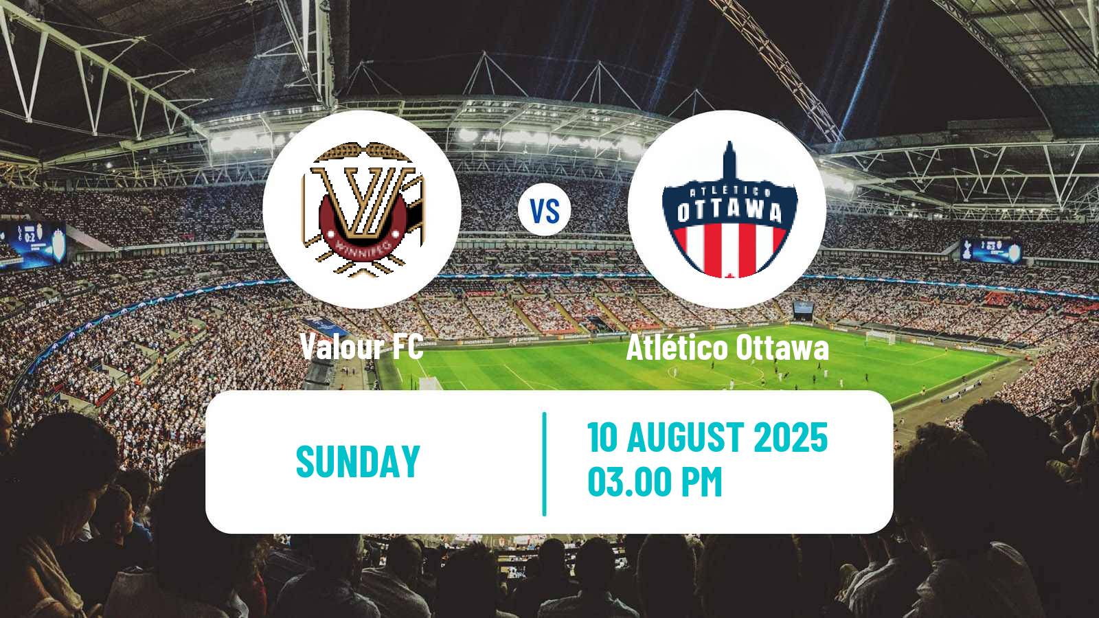 Soccer Canadian Premier League Valour - Atlético Ottawa