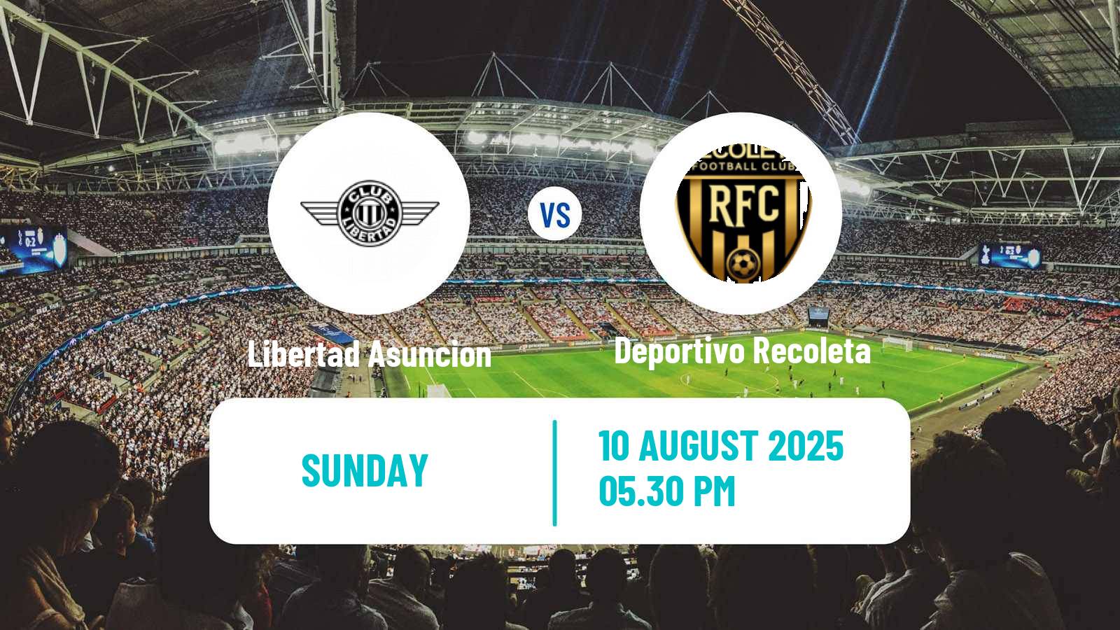 Soccer Paraguayan Primera Division Libertad Asuncion - Deportivo Recoleta