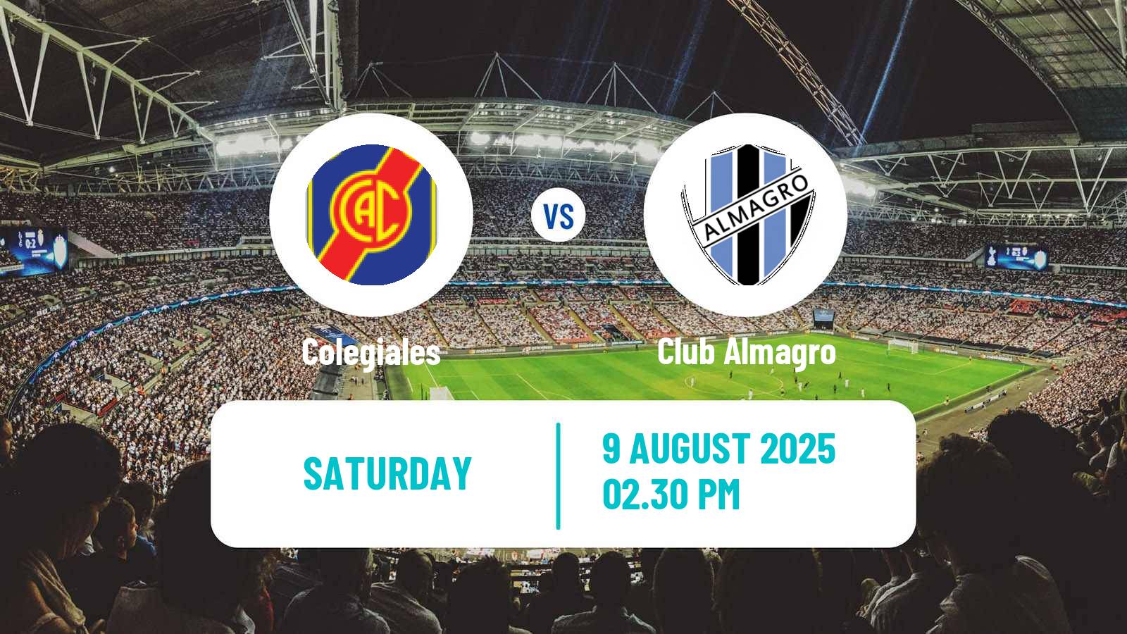 Soccer Argentinian Primera Nacional Colegiales - Club Almagro