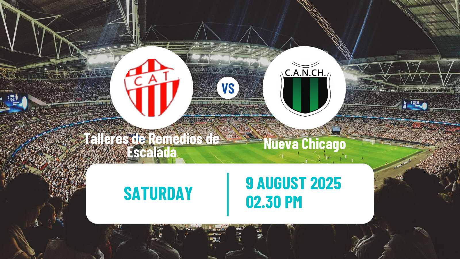Soccer Argentinian Primera Nacional Talleres de Remedios de Escalada - Nueva Chicago