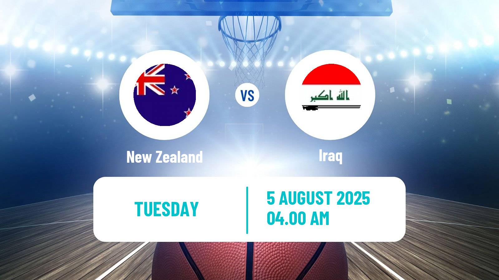 Basketball Asia Cup Basketball New Zealand - Iraq