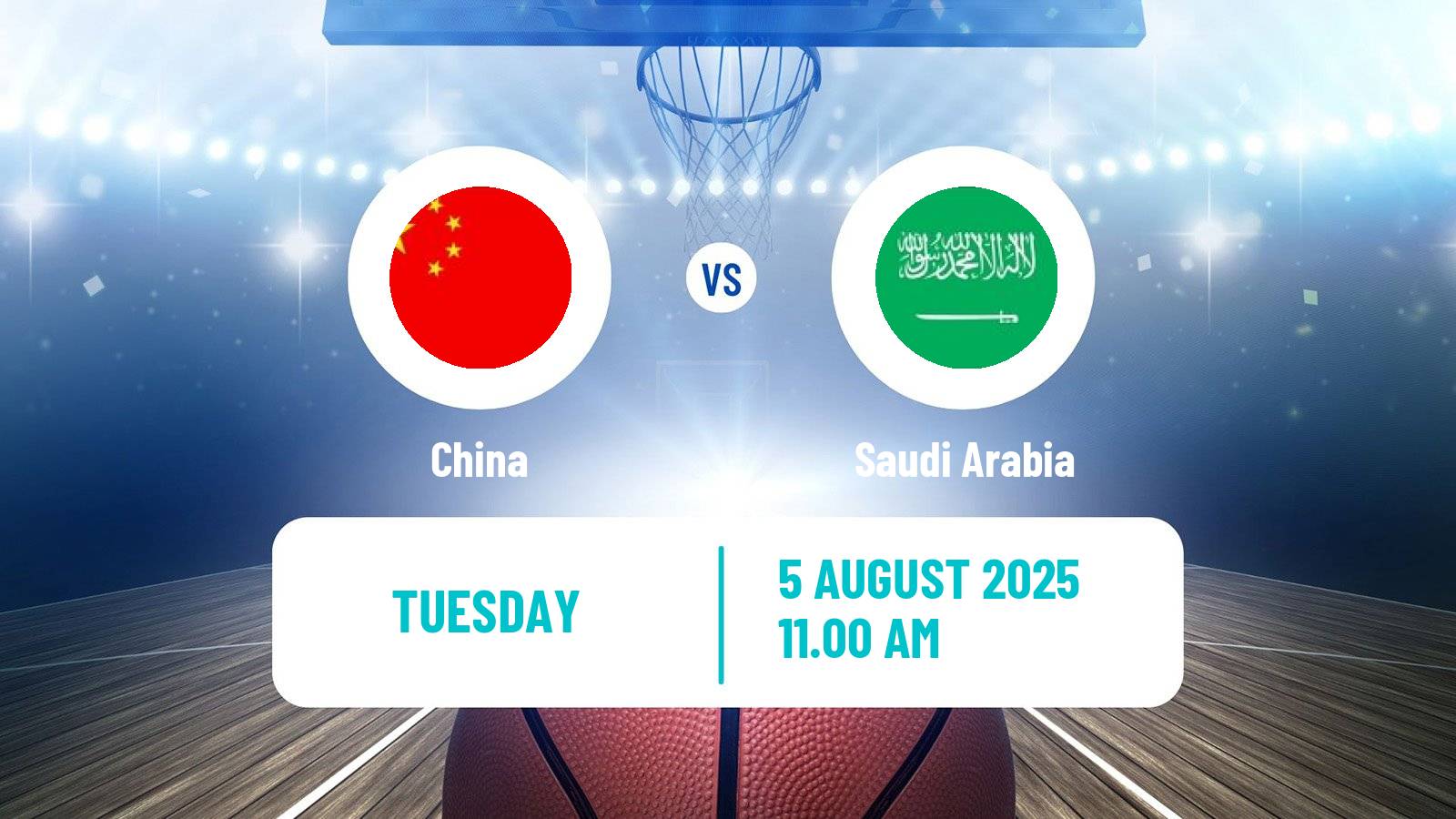 Basketball Asia Cup Basketball China - Saudi Arabia