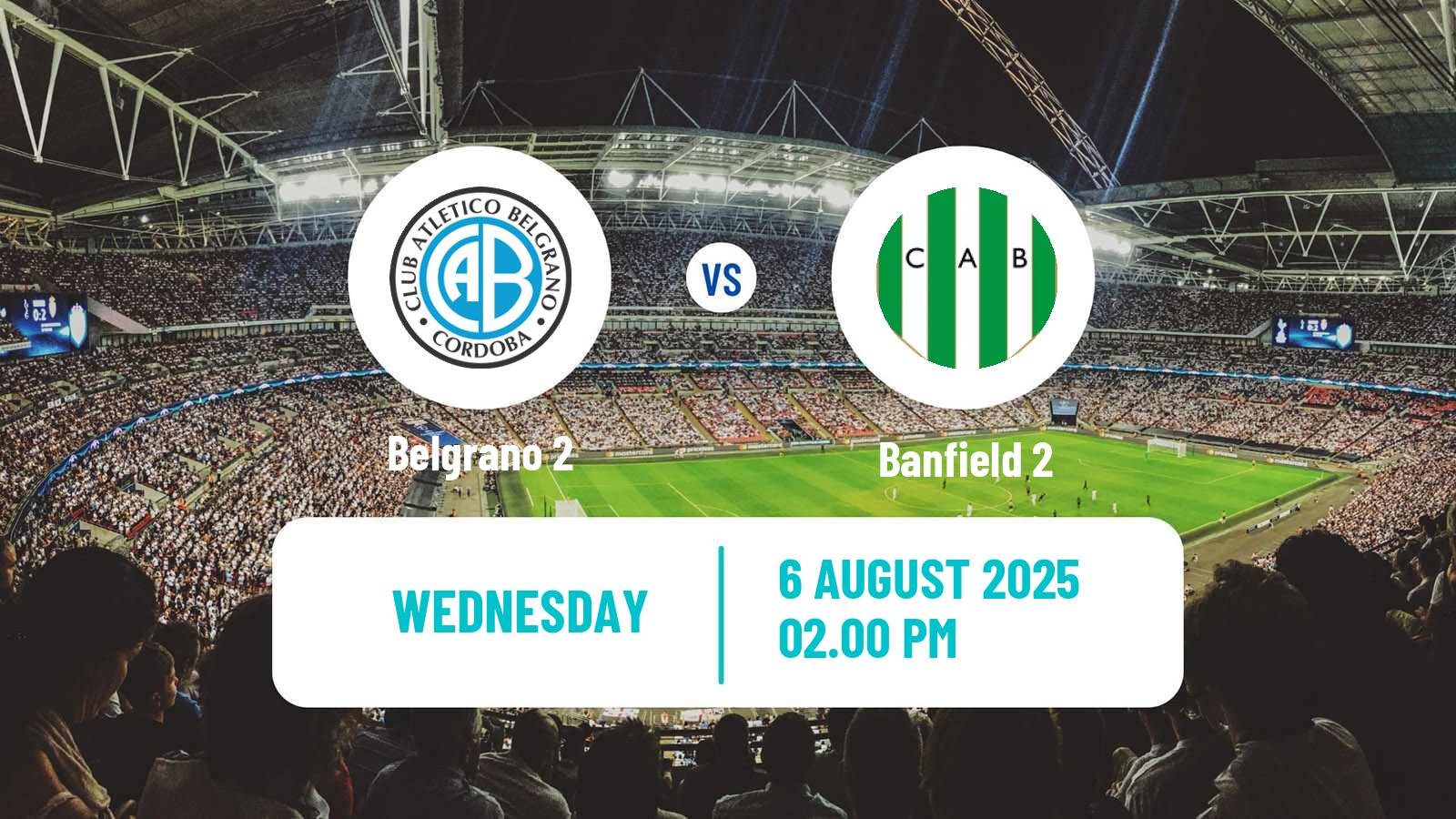 Soccer Argentinian Reserve League Belgrano 2 - Banfield 2
