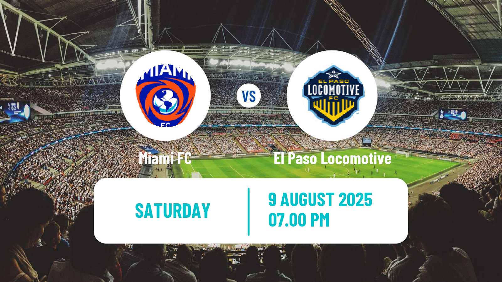 Soccer USL Championship Miami - El Paso Locomotive