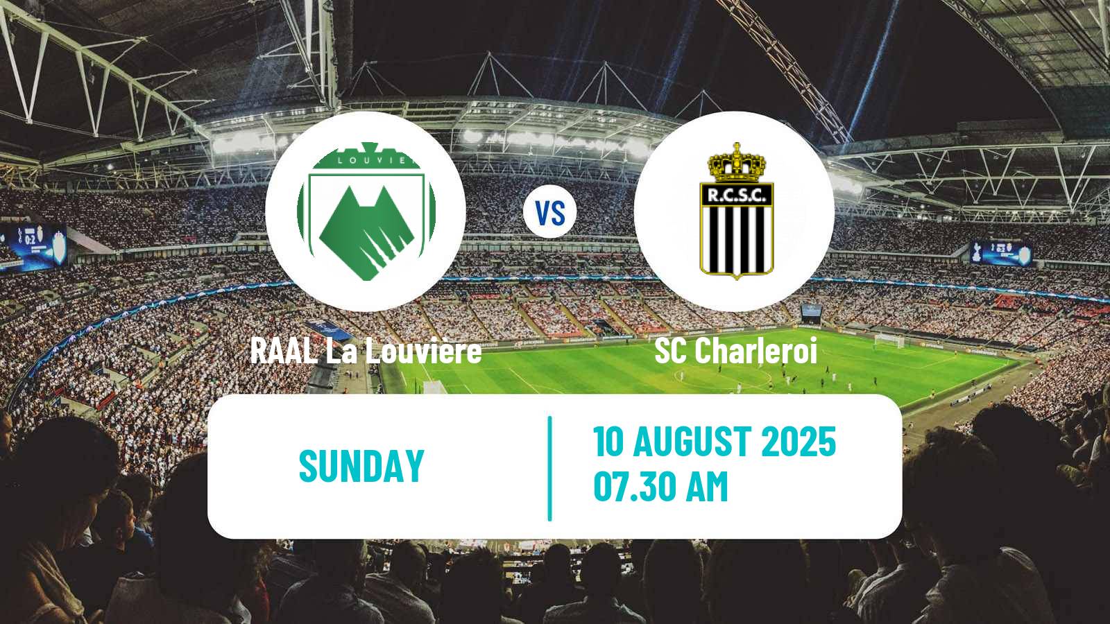 Soccer Belgian Jupiler Pro League RAAL La Louvière - Charleroi
