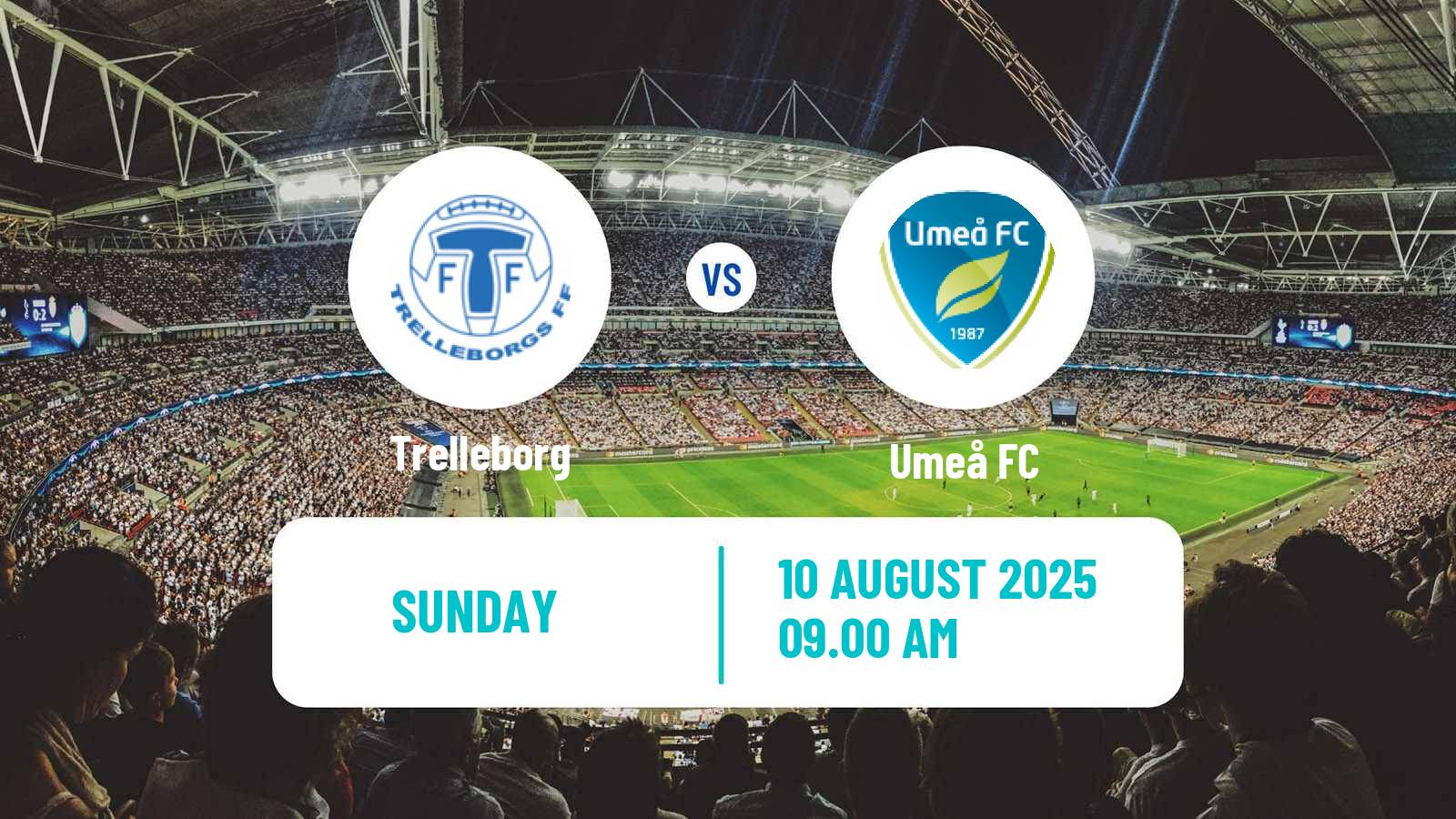 Soccer Swedish Superettan Trelleborg - Umeå