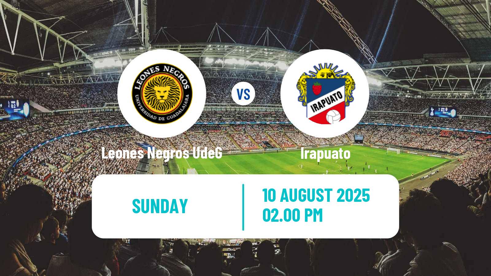 Soccer Mexican Liga de Expansion MX Leones Negros UdeG - Irapuato