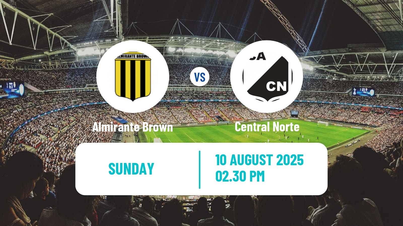 Soccer Argentinian Primera Nacional Almirante Brown - Central Norte
