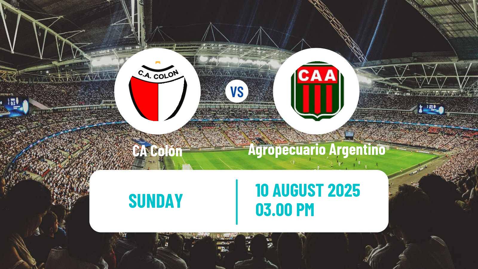 Soccer Argentinian Primera Nacional Colón - Agropecuario Argentino