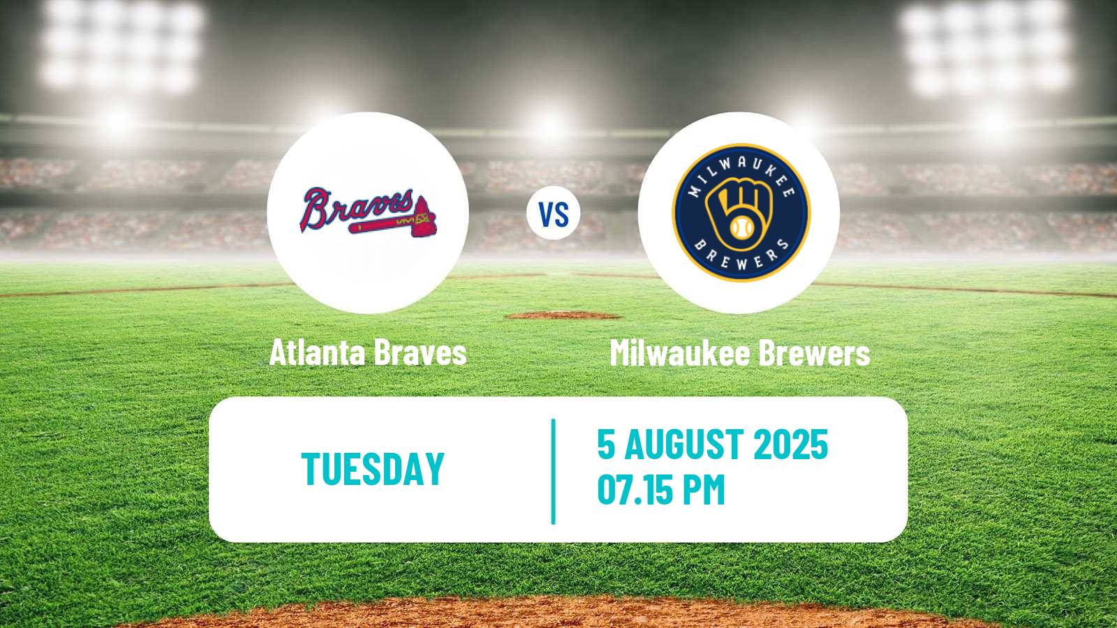 Baseball MLB Atlanta Braves - Milwaukee Brewers