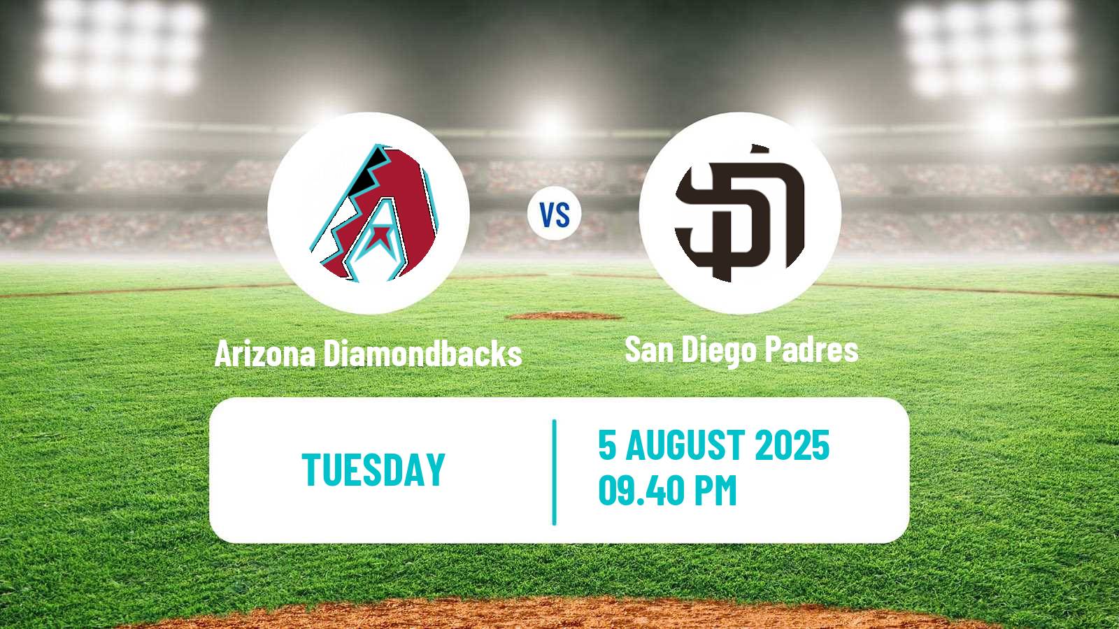 Baseball MLB Arizona Diamondbacks - San Diego Padres