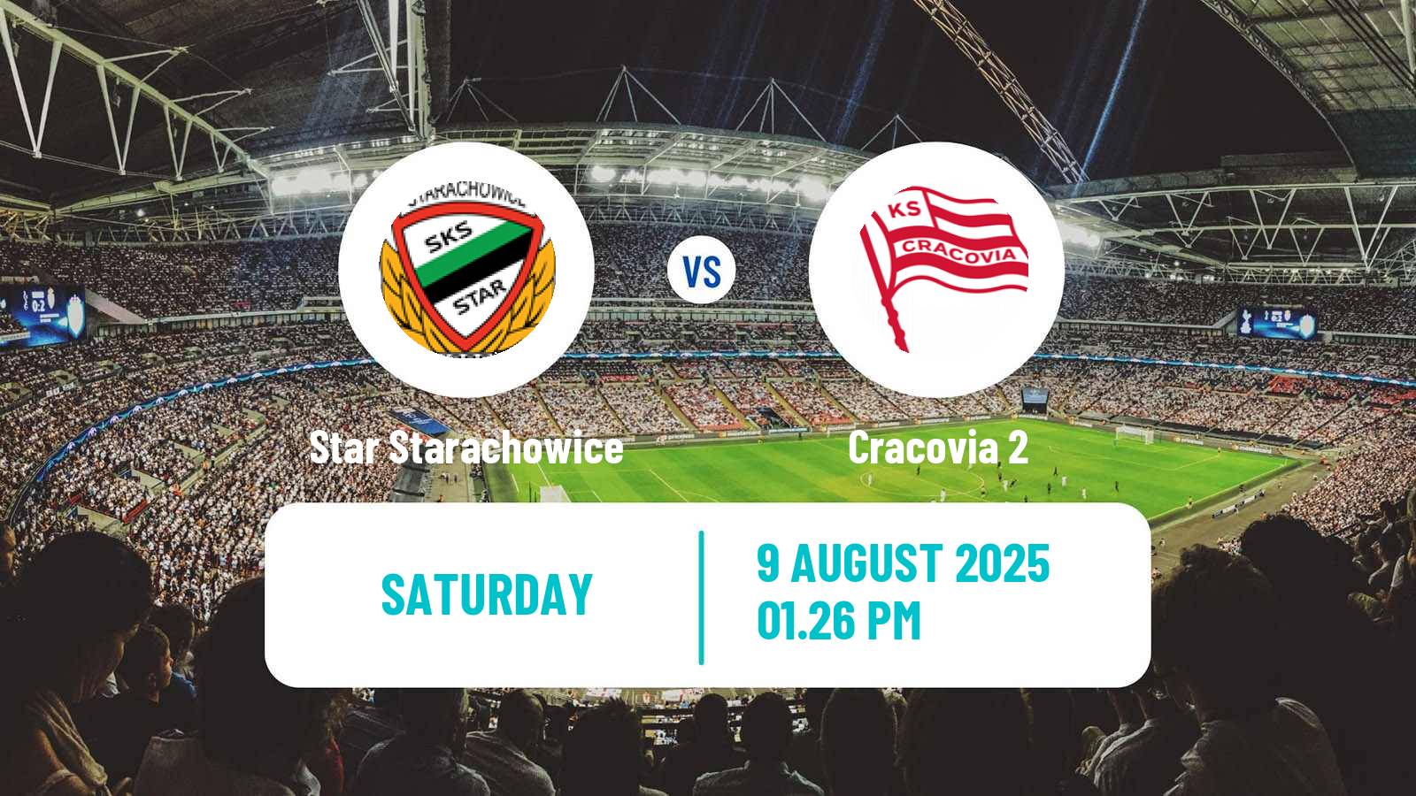 Soccer Polish Division 3 - Group IV Star Starachowice - Cracovia 2