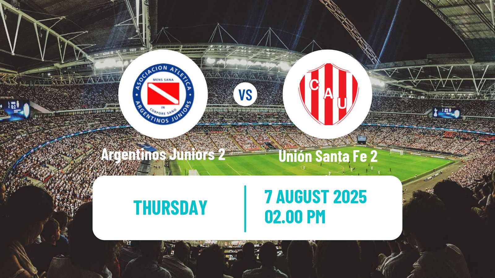Soccer Argentinian Reserve League Argentinos Juniors 2 - Unión Santa Fe 2