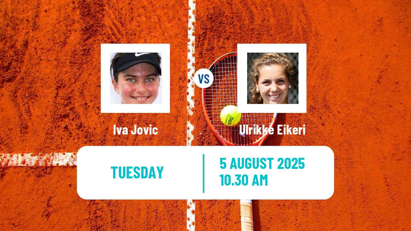 Tennis WTA Cincinnati Iva Jovic - Ulrikke Eikeri