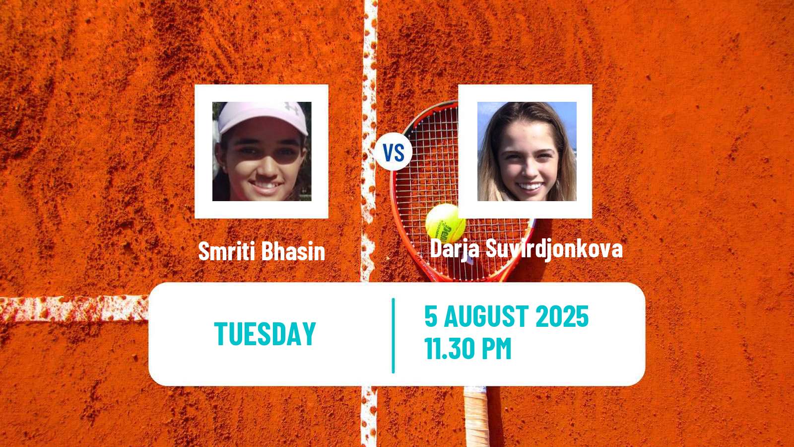 Tennis ITF W15 Singapore Women Smriti Bhasin - Darja Suvirdjonkova