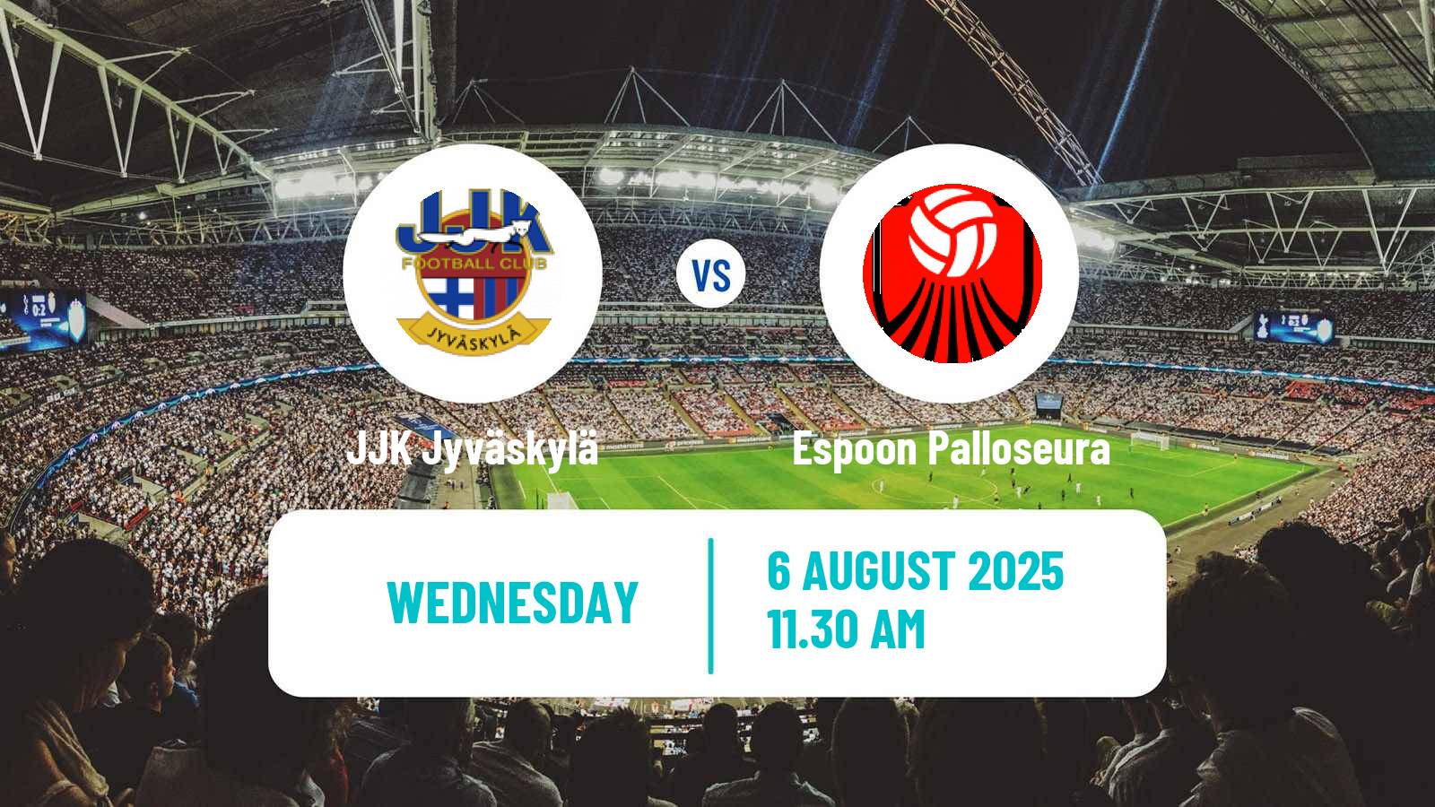 Soccer Finnish Ykkonen JJK Jyväskylä - Espoon Palloseura