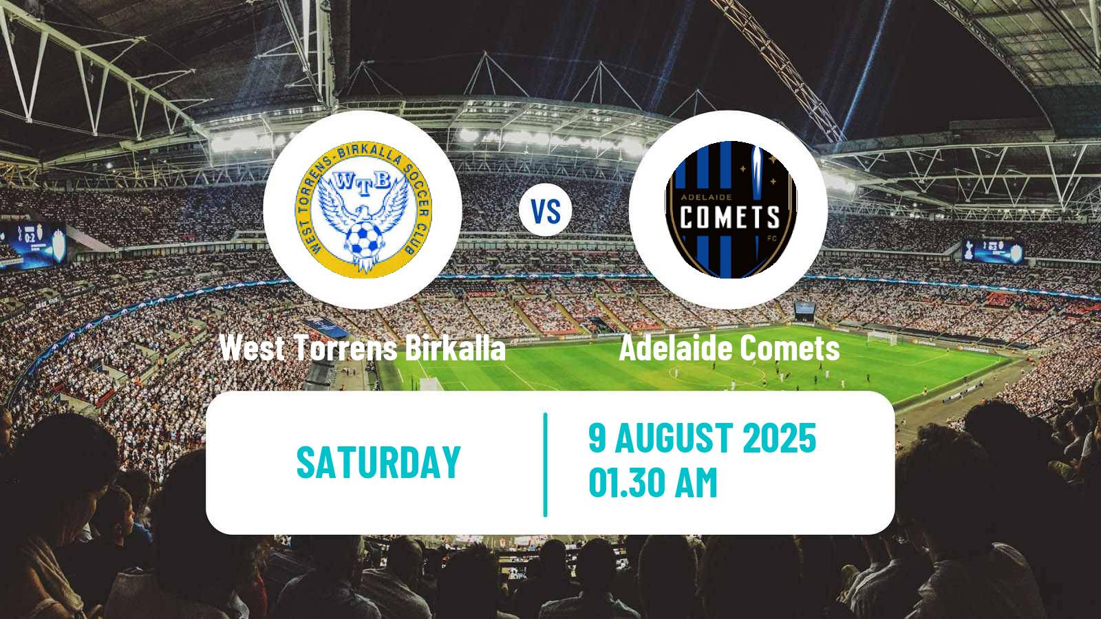 Soccer Australian NPL South Australian West Torrens Birkalla - Adelaide Comets