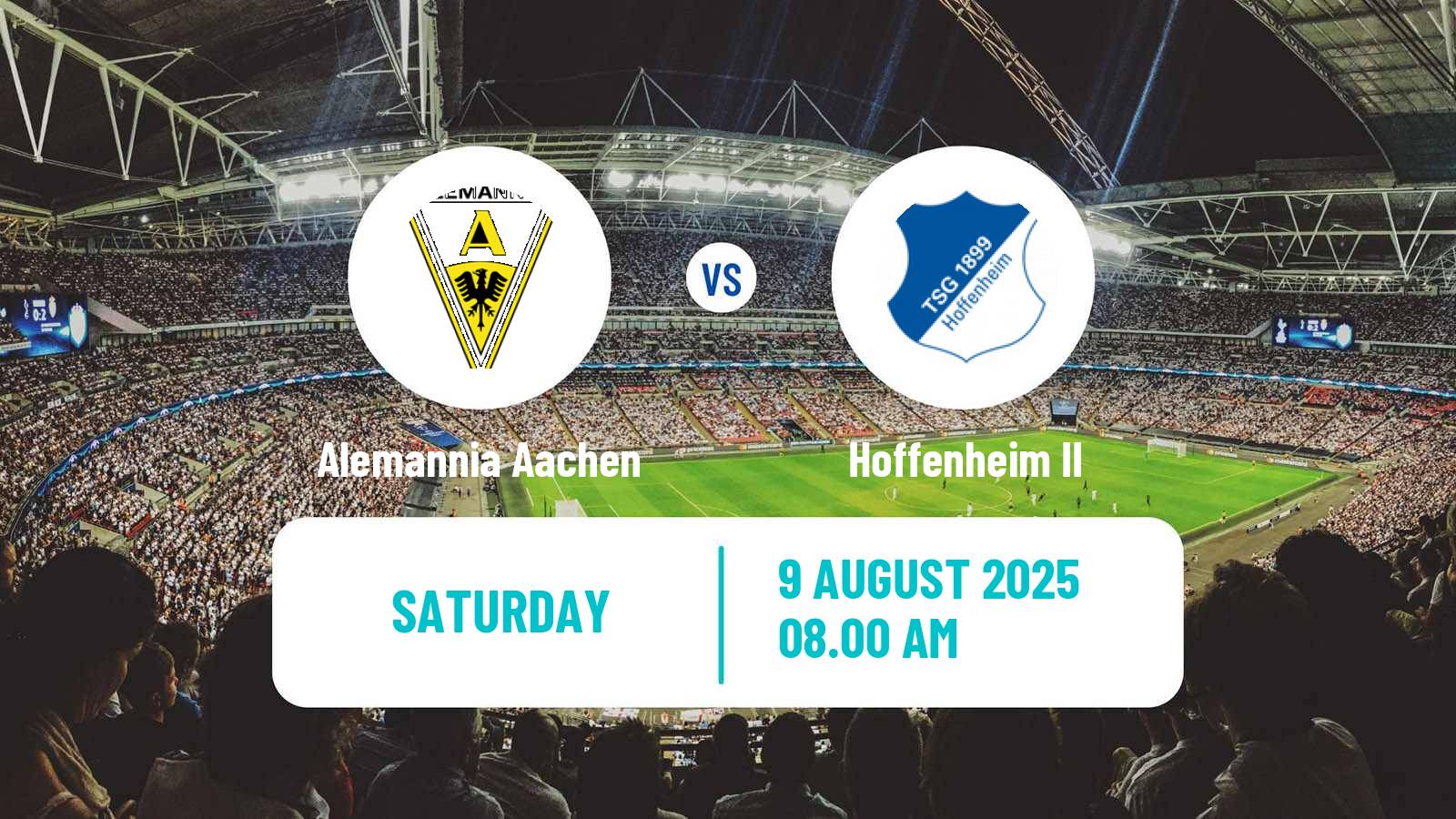 Soccer German 3 Bundesliga Alemannia Aachen - Hoffenheim II