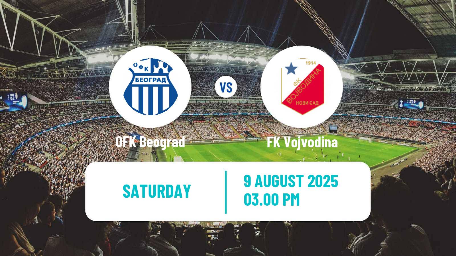 Soccer Serbian Superliga OFK Beograd - Vojvodina