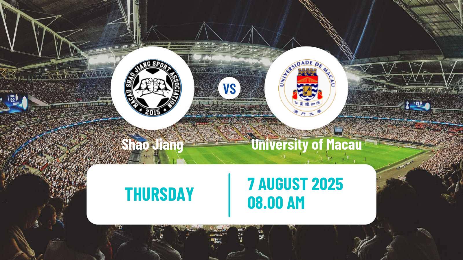 Soccer Macao Elite League Shao Jiang - University of Macau
