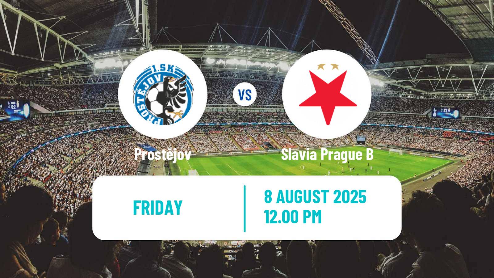 Soccer Czech Division 2 Prostějov - Slavia Prague B