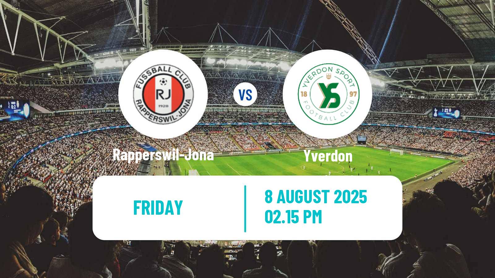 Soccer Swiss Challenge League Rapperswil-Jona - Yverdon