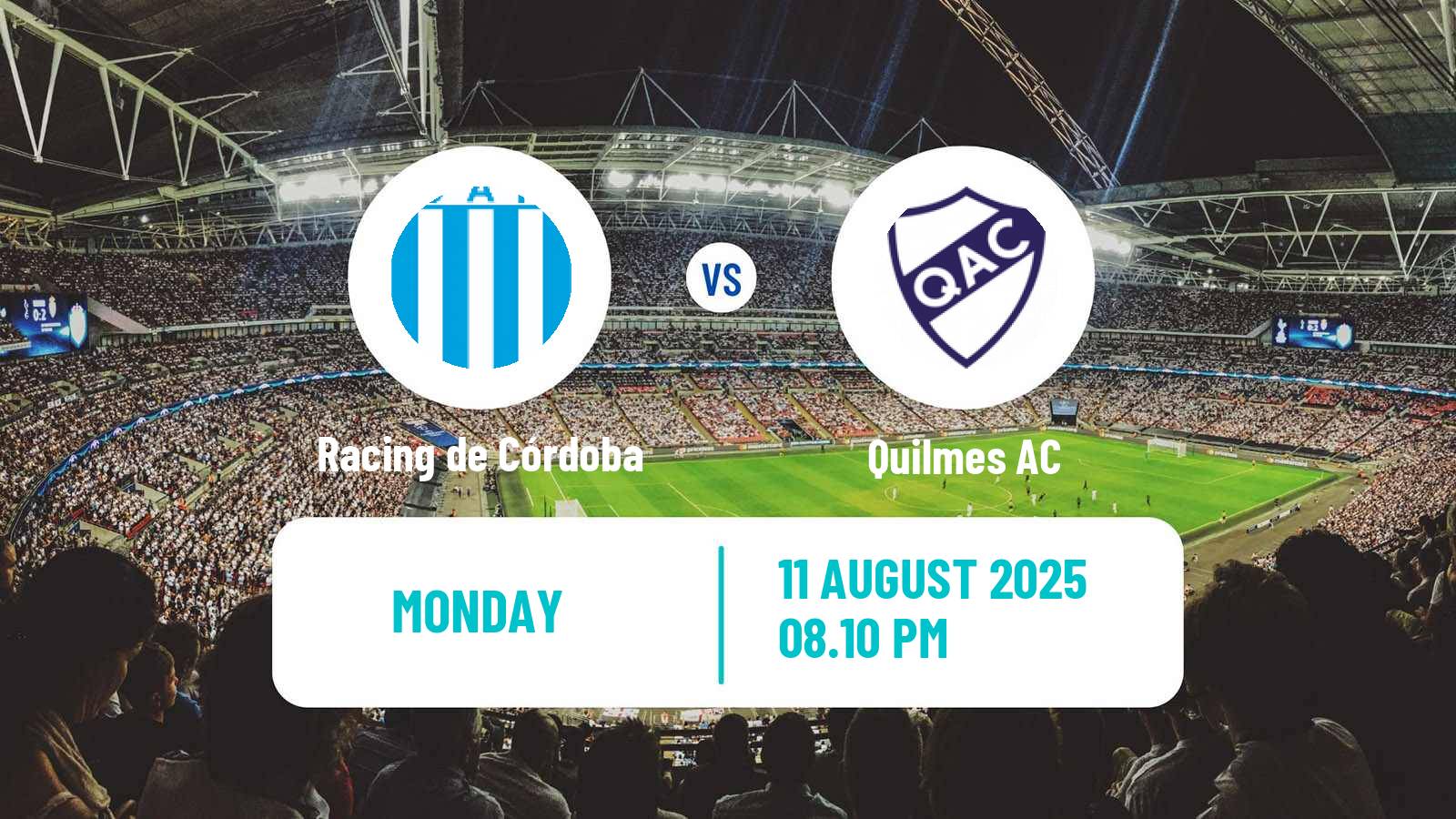 Soccer Argentinian Primera Nacional Racing de Córdoba - Quilmes