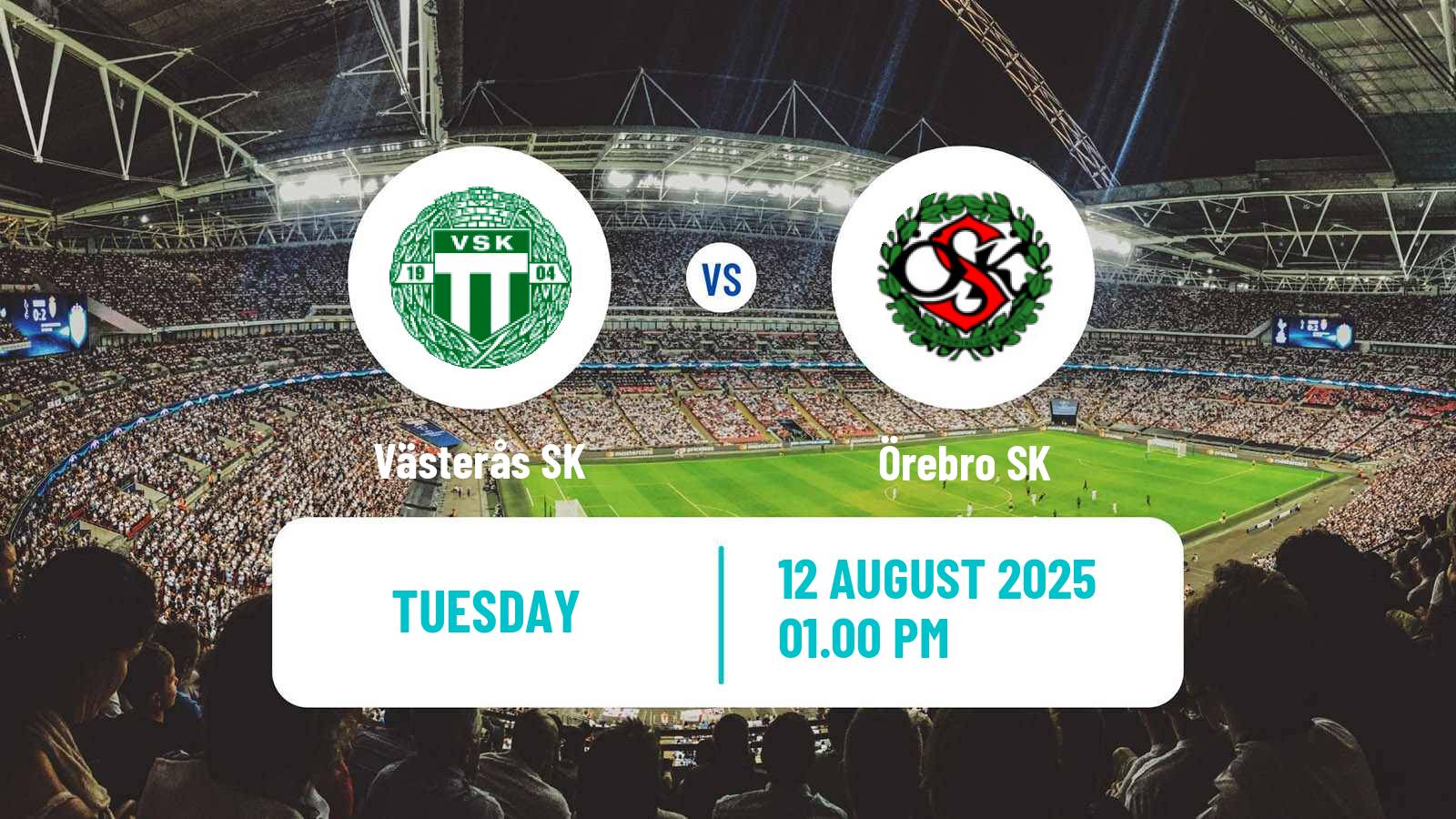 Soccer Swedish Superettan Västerås SK - Örebro