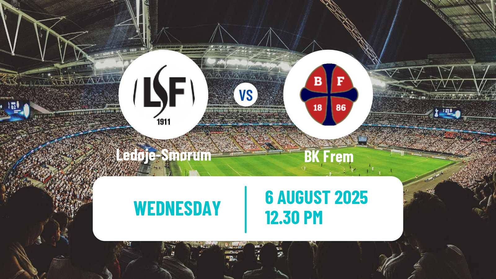 Soccer Danish Landspokal Cup Ledøje-Smørum - BK Frem