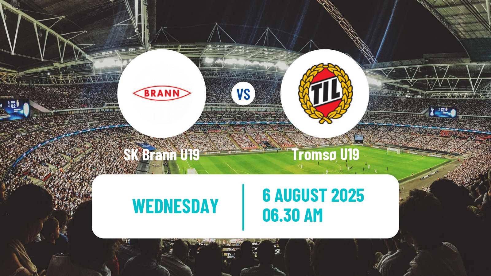 Soccer Norwegian Nasjonal U19 CL Brann U19 - Tromsø U19