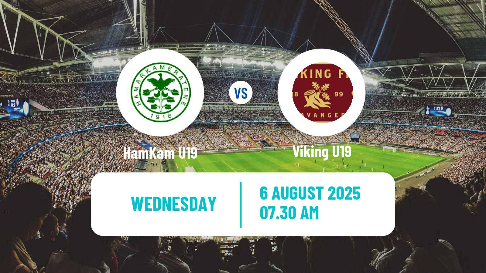 Soccer Norwegian Nasjonal U19 CL HamKam U19 - Viking U19