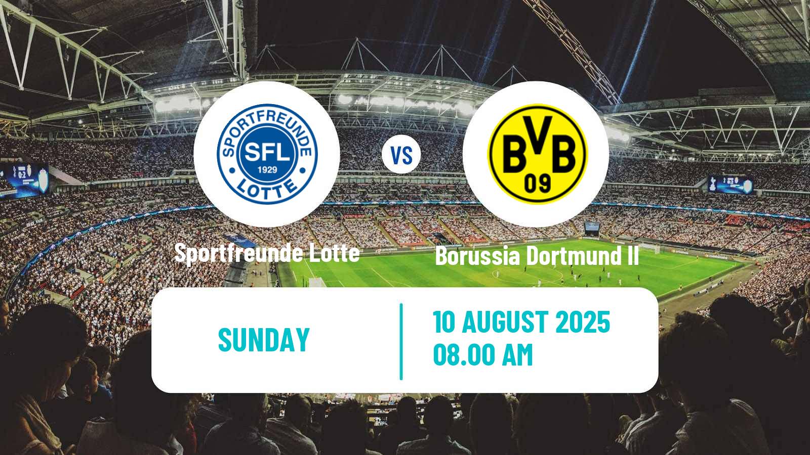 Soccer German Regionalliga West Sportfreunde Lotte - Borussia Dortmund II