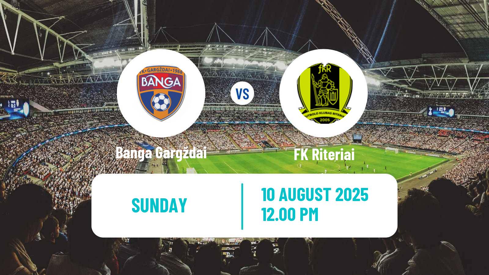 Soccer Lithuanian A Lyga Banga Gargždai - Riteriai