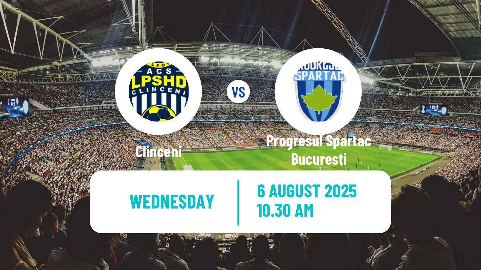 Soccer Romanian Cup Clinceni - Progresul Spartac Bucuresti