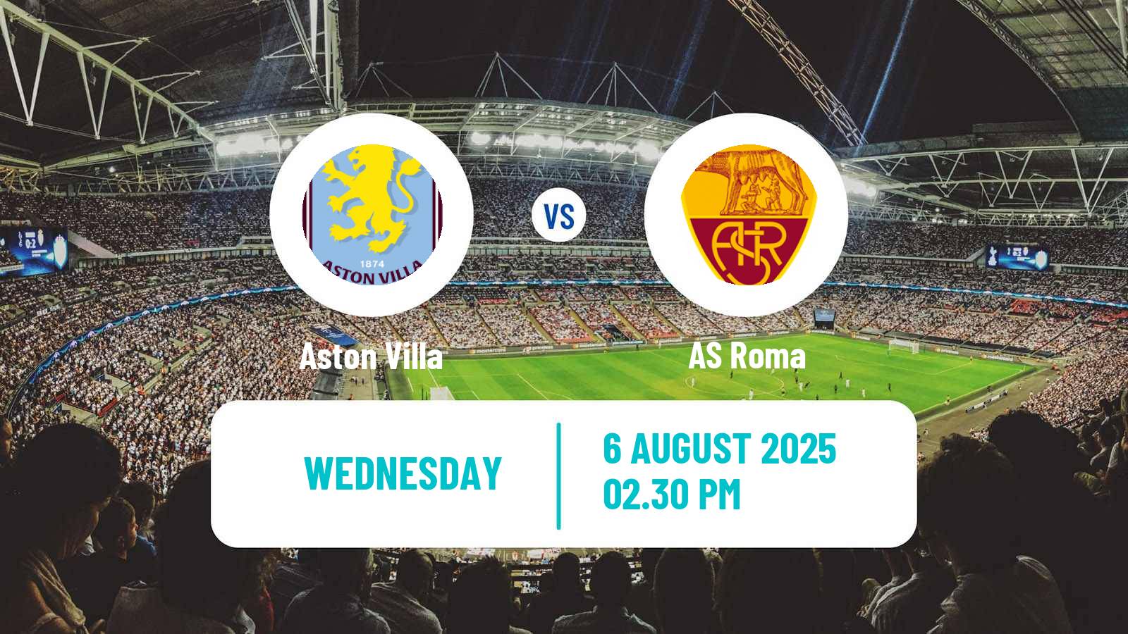 Soccer Club Friendly Aston Villa - Roma