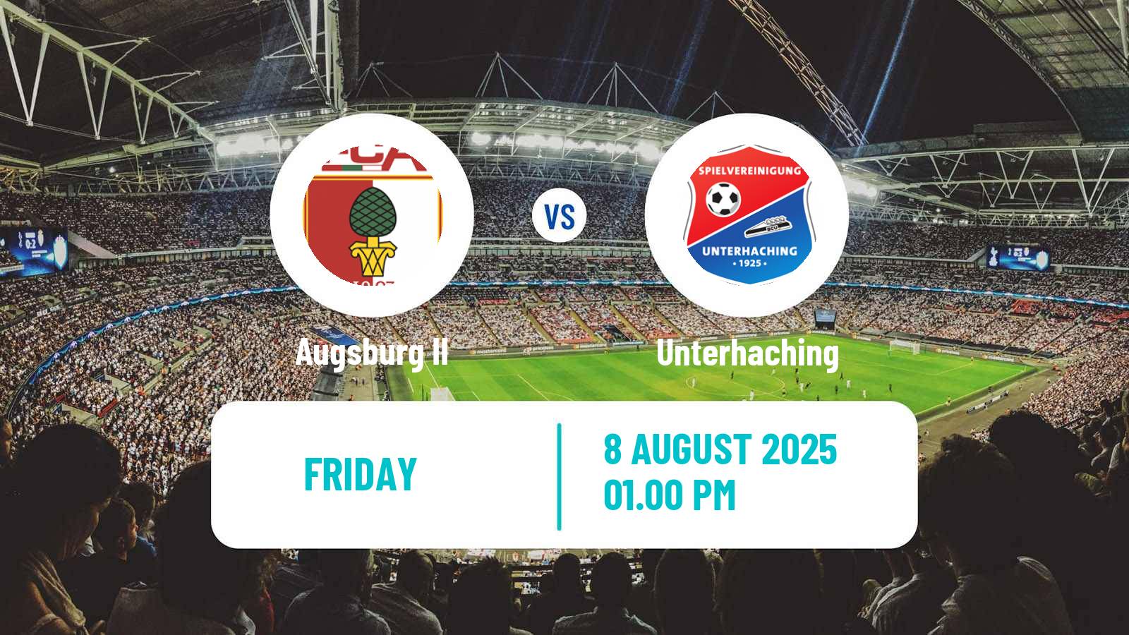 Soccer German Regionalliga Bayern Augsburg II - Unterhaching