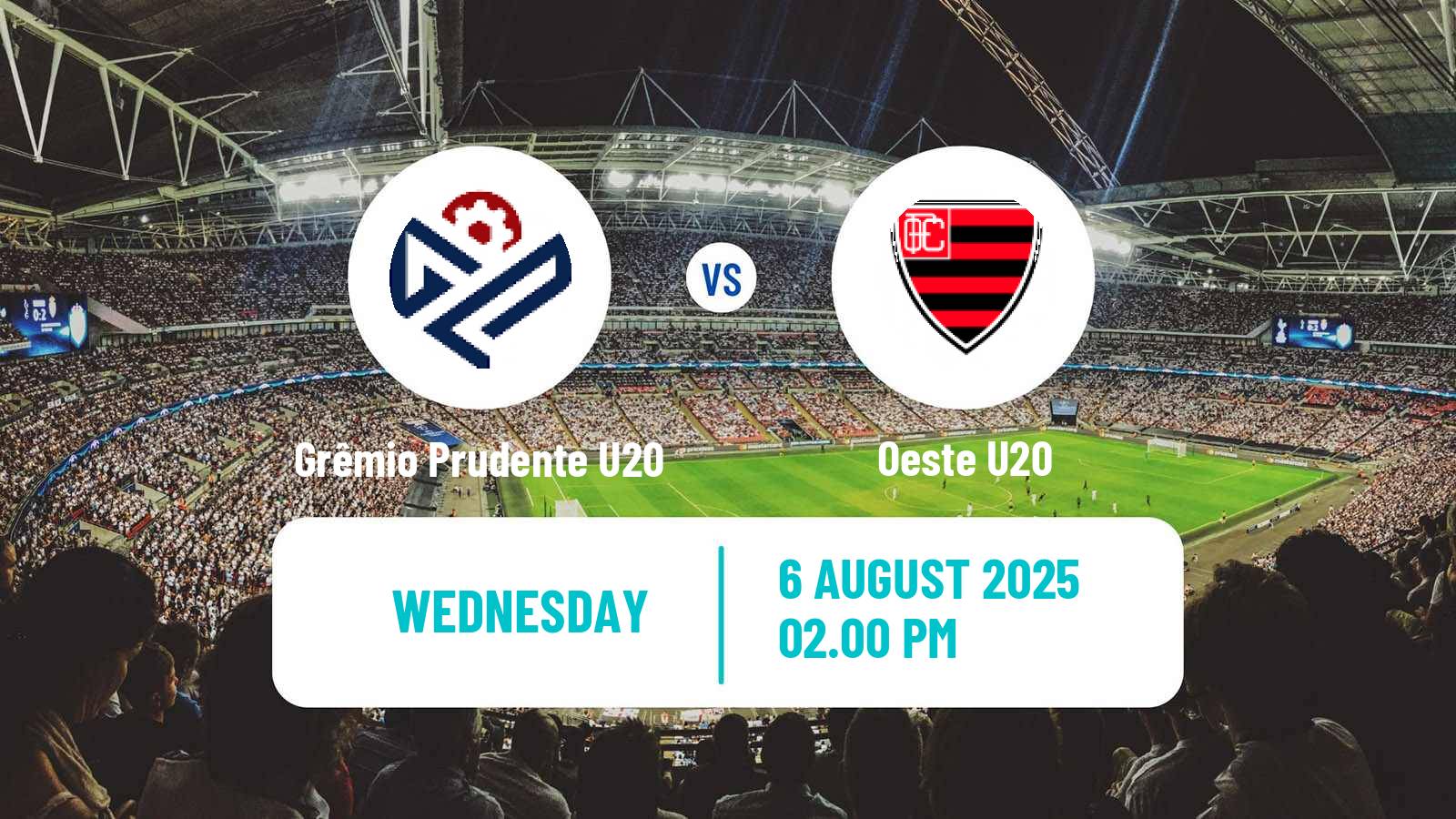 Soccer Brazilian Paulista U20 Grêmio Prudente U20 - Oeste U20