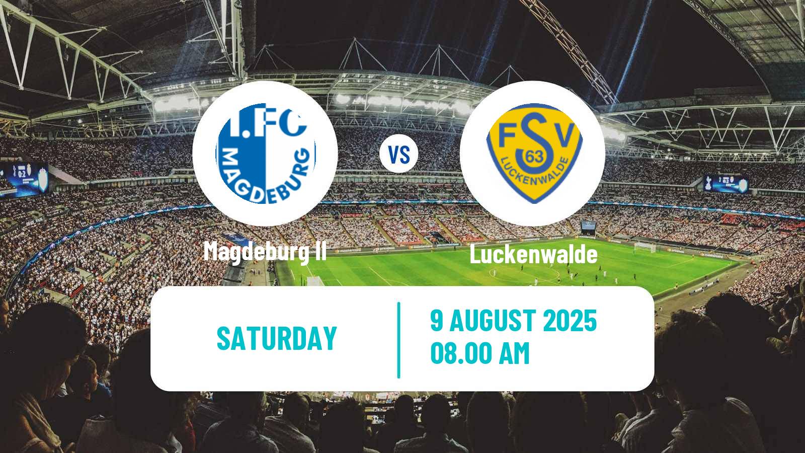 Soccer German Regionalliga Nordost Magdeburg II - Luckenwalde