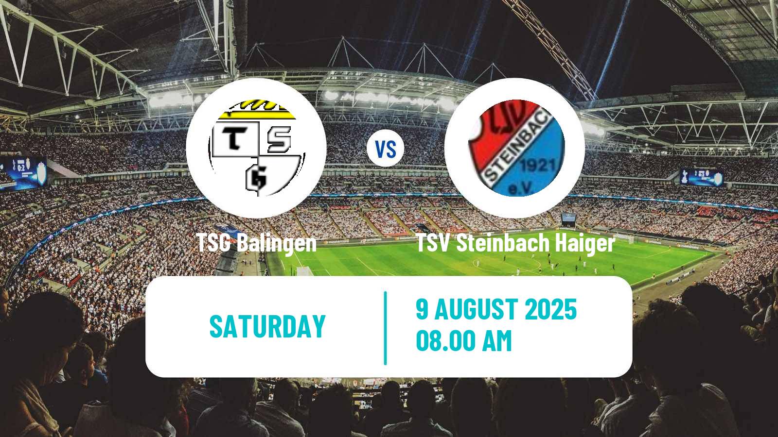 Soccer German Regionalliga Sudwest Balingen - TSV Steinbach Haiger