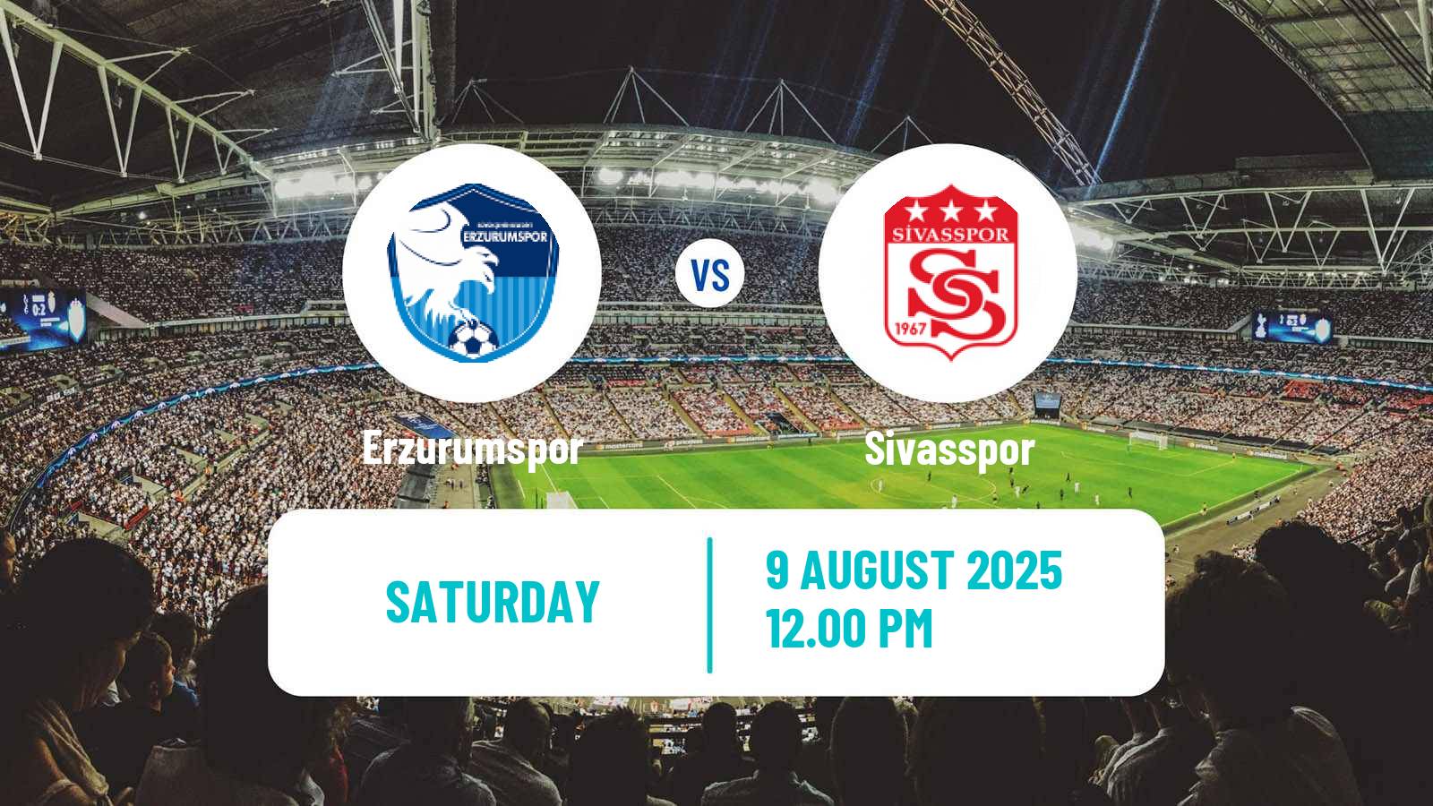 Soccer Turkish First League Erzurumspor - Sivasspor
