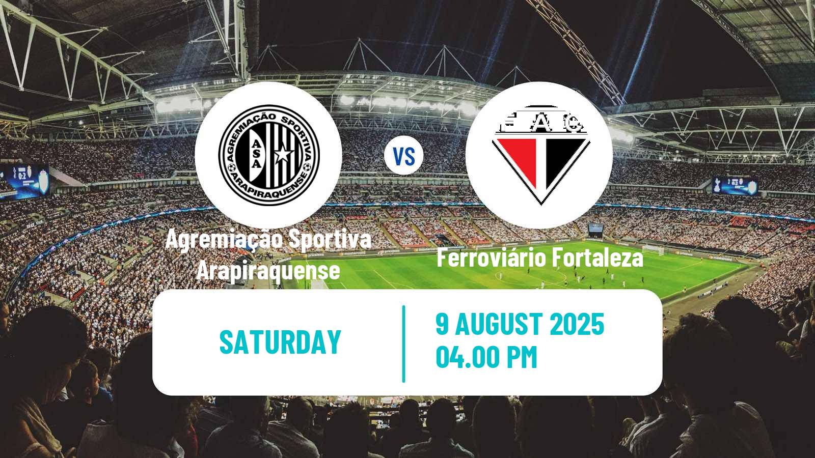 Soccer Brazilian Serie D Agremiação Sportiva Arapiraquense - Ferroviário Fortaleza