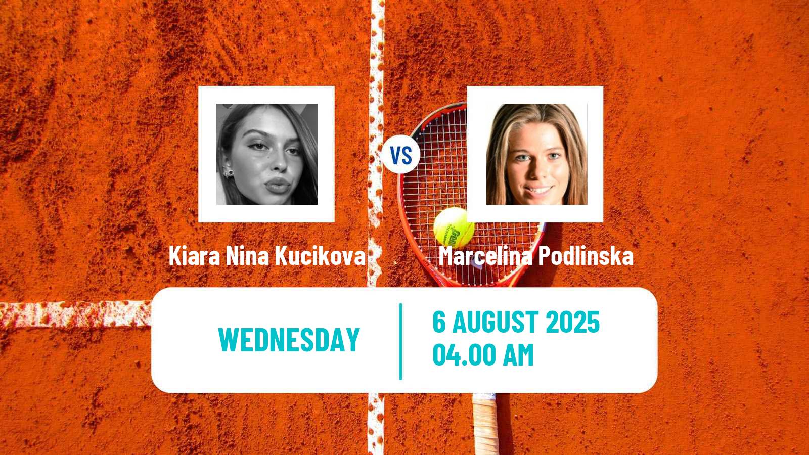 Tennis ITF W15 Bielsko Biala Women Kiara Nina Kucikova - Marcelina Podlinska