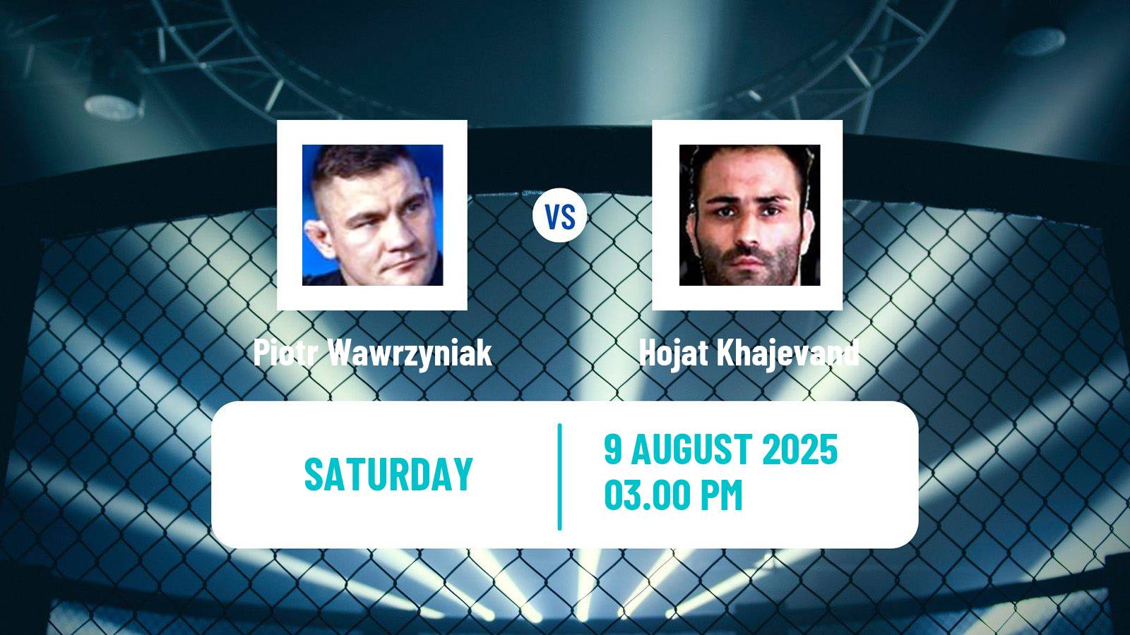 MMA Middleweight Tipsport Gamechanger Men Piotr Wawrzyniak - Hojat Khajevand