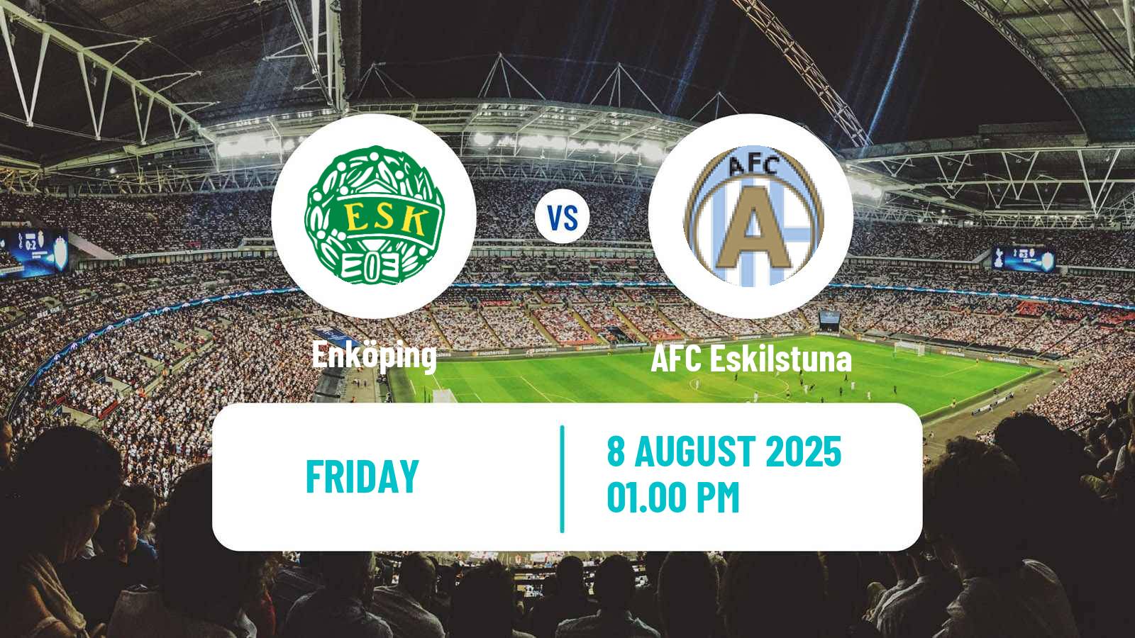 Soccer Swedish Division 1 Norra Enköping - AFC Eskilstuna
