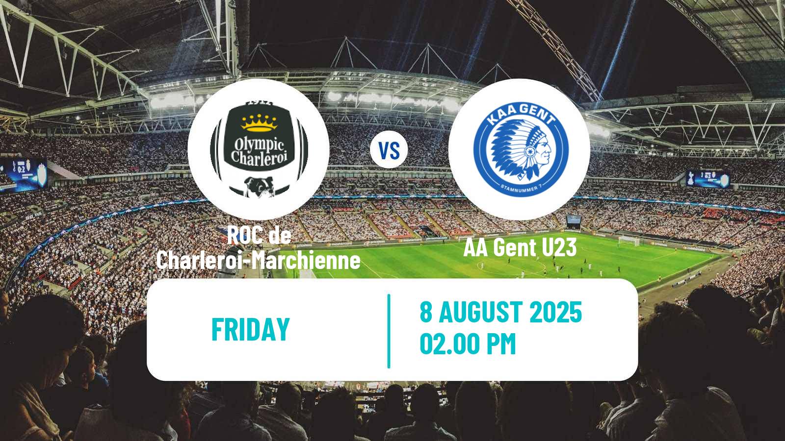 Soccer Belgian Сhallenger Pro League ROC de Charleroi-Marchienne - Gent U23