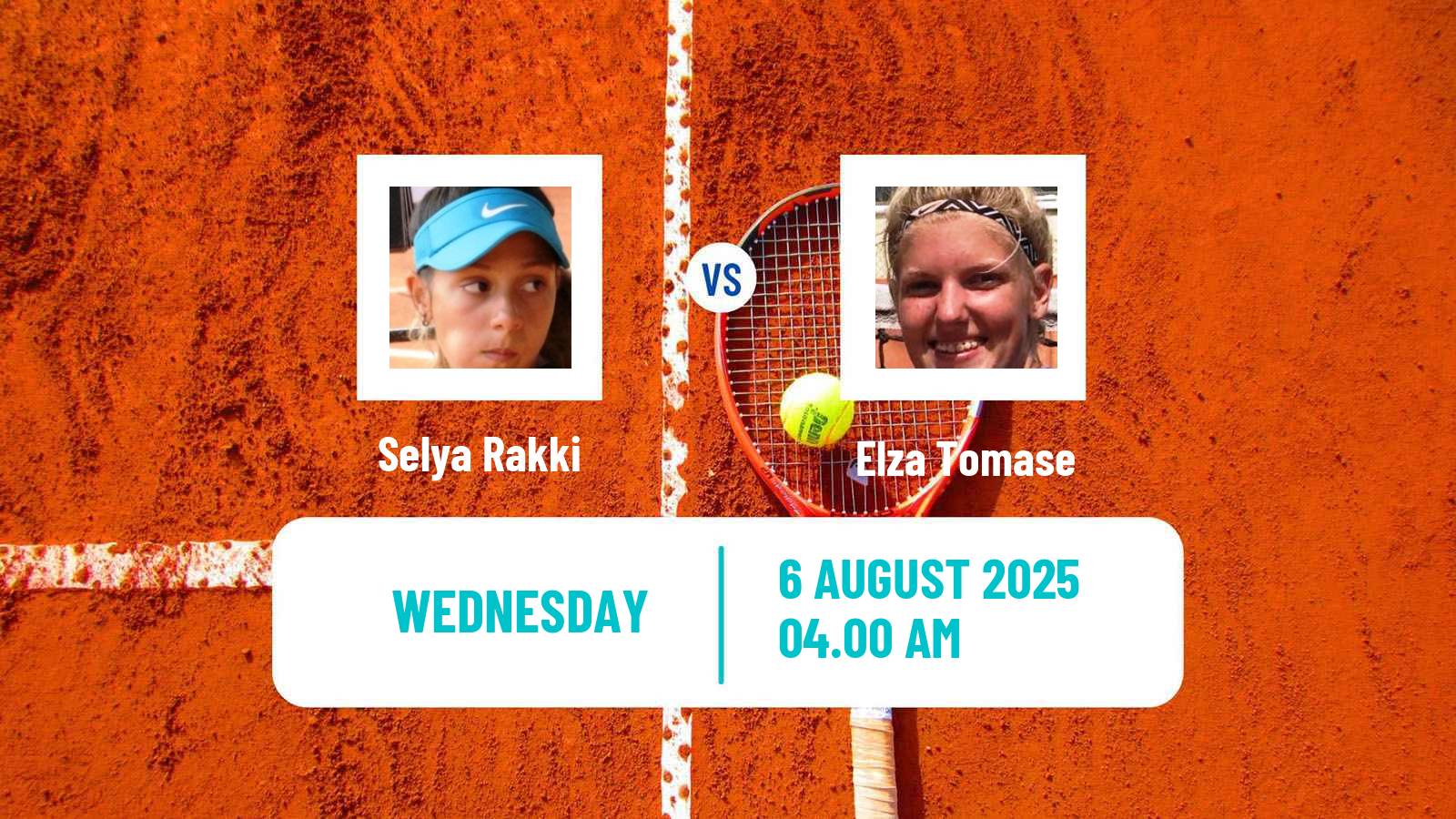 Tennis ITF W15 Monastir 28 Women Selya Rakki - Elza Tomase