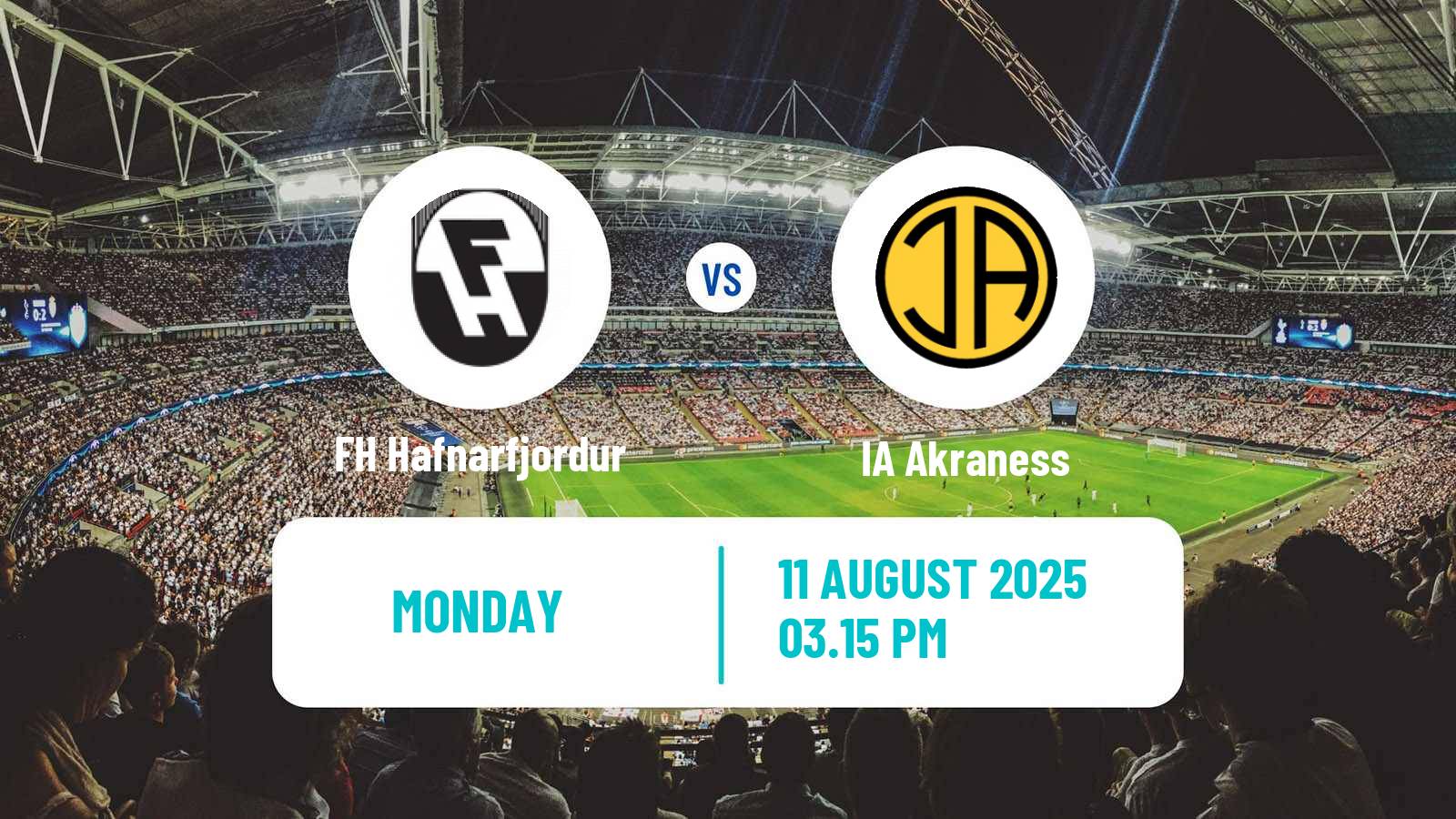 Soccer Icelandic Besta-deild karla FH Hafnarfjordur - Akraness