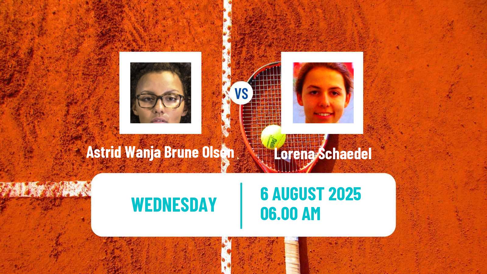 Tennis ITF W15 Hameenlinna Women Astrid Wanja Brune Olsen - Lorena Schaedel