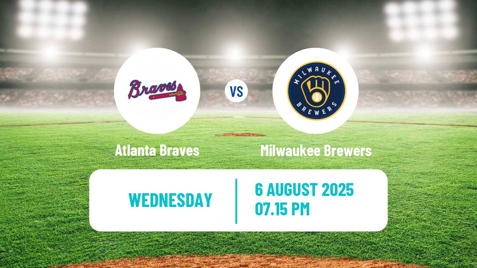 Baseball MLB Atlanta Braves - Milwaukee Brewers