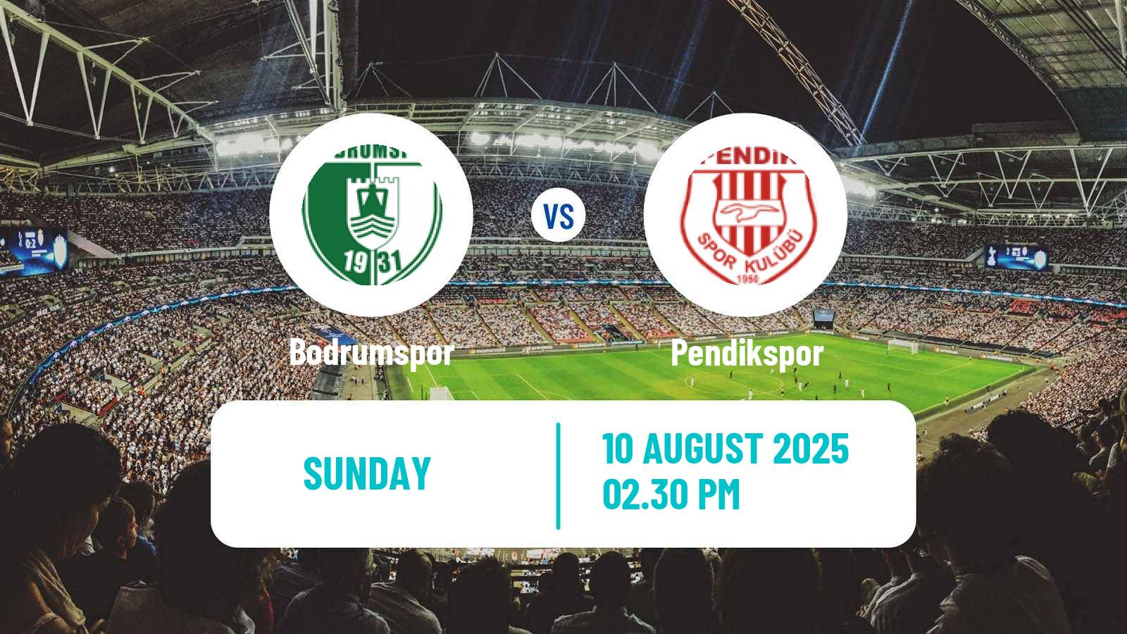Soccer Turkish First League Bodrumspor - Pendikspor